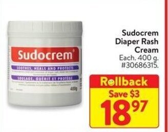 Walmart Sudocrem Diaper Rash Cream offer