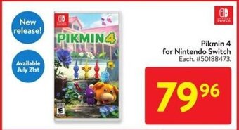 Walmart Pikmin 4 for Nintendo Switch offer