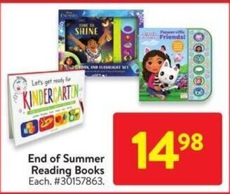Walmart End of Summer Reading Books offer
