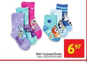 Walmart Kids' Licensed Socks offer