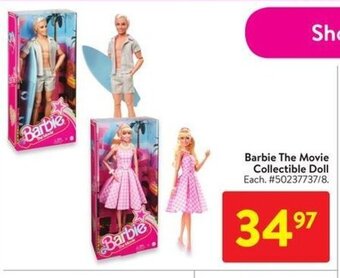 Walmart Barbie The Movie Collectible Doll offer