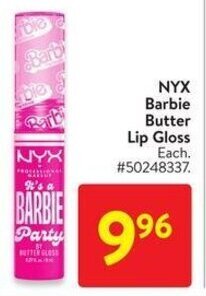 Walmart NYX Barbie Butter Lip Gloss offer