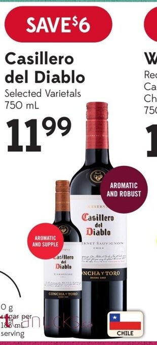 Sobeys Casillero del Diablo offer