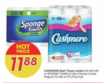Sobeys CASHMERE Bath Tissue Jumbo offer