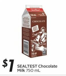 Sobeys SEALTEST Chocolate Milk 750 mL offer