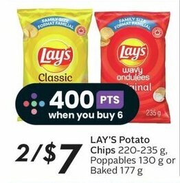 Sobeys LAY'S Potato Chips offer