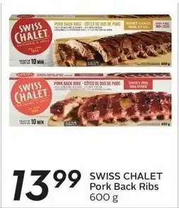 Sobeys SWISS CHALET Pork Back Ribs 600 g offer