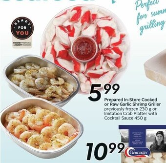 Sobeys Prepared In-Store Cooked or Raw Garlic Shrimp Griller offer