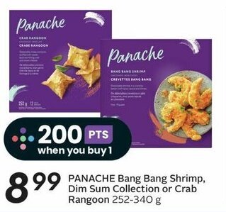 Sobeys PANACHE Bang Bang Shrimp, Dim Sum Collection or Crab Rangoon 252-340 g offer
