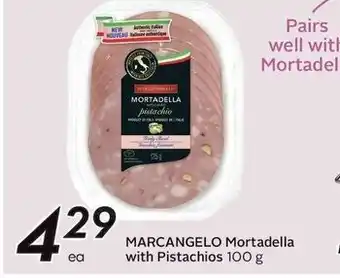 Sobeys MARCANGELO Mortadella with Pistachios 100 g offer