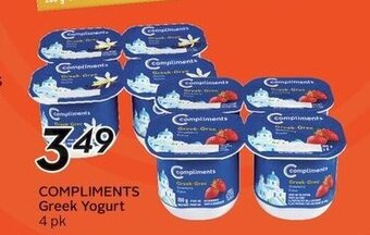 Sobeys COMPLIMENTS Greek Yogurt offer