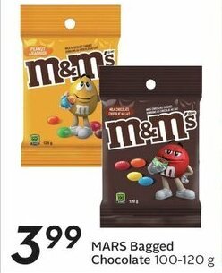 Sobeys MARS Bagged Chocolate 100-120 g offer