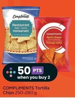 Sobeys COMPLIMENTS Tortilla Chips 250-280 g offer