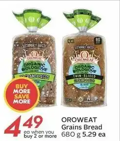 Sobeys OROWEAT Grains Bread offer