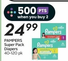 Sobeys PAMPERS Super Pack Diapers offer