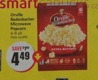 FreshCo Orville Redenbacher Microwave Popcorn offer