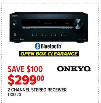 2001 Audio Video Onkyo 2 channel stereo receiver offer