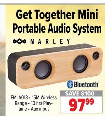 2001 Audio Video Marley get together mini portable audio system offer