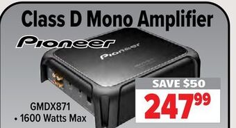 2001 Audio Video Pioneer class d mono amplifier offer
