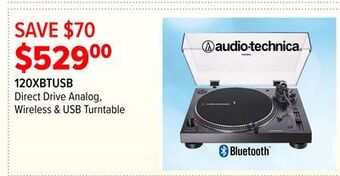 2001 Audio Video Direct drive analog wireless & usb turntable offer