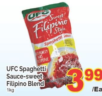 T&T Supermarket Ufc spaghetti sauce-sweet filipino blend, 1kg offer