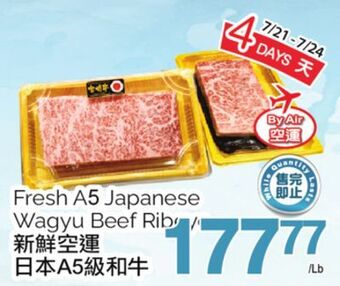 T&T Supermarket Fresh a5 japanese wagyu beef rib offer