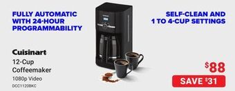 Visions Electronics Cuisinart 12-cup coffeemaker offer