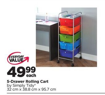 Michaels 5-drawer rolling cart by simply tidy® offer