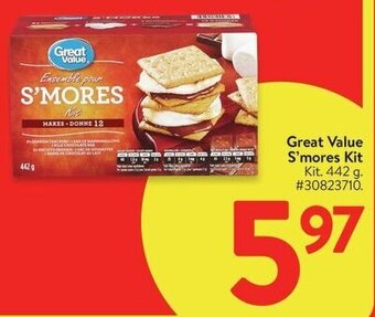 Walmart Great Value S'mores Kit Kit. 442 g. offer
