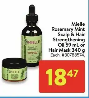 Walmart Mielle Rosemary Mint Scalp & Hair Strengthening Oil 59 mL or Hair Mask 340 g offer