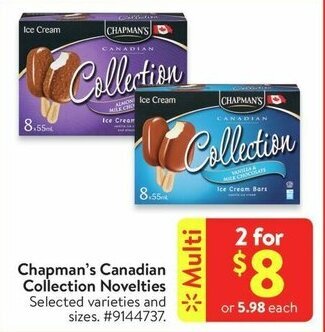 Walmart Chapman's Canadian Collection Novelties offer