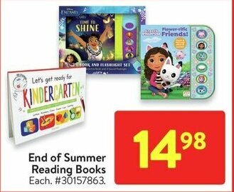 Walmart End of Summer Reading Books offer