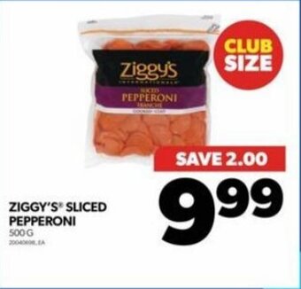 Real Canadian Superstore ZIGGY'S SLICED PEPPERONI 500 G offer