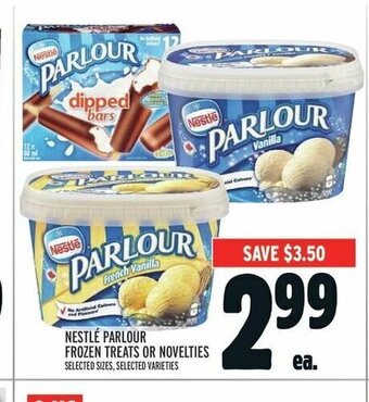Metro NESTLÉ PARLOUR FROZEN TREATS OR NOVELTIES offer