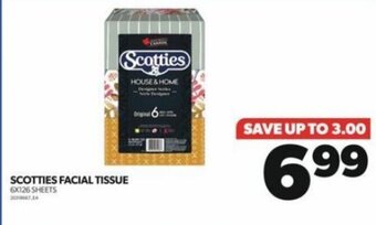 Real Canadian Superstore SCOTTIES FACIAL TISSUE 6X126 SHEETS offer