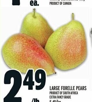 Metro LARGE FORELLE PEARS offer