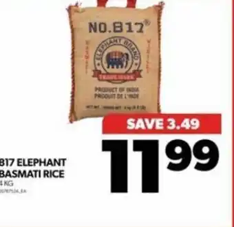 Real Canadian Superstore 817 ELEPHANT BASMATI RICE 4KG offer