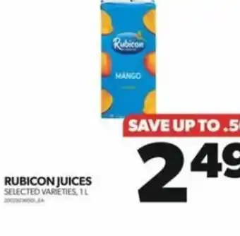 Real Canadian Superstore RUBICON JUICES SELECTED VARIETIES, 1L offer