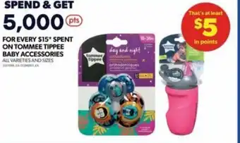 Real Canadian Superstore TOMMEE TIPPEE BABY ACCESSORIES ALL VARIETIES AND SIZES offer