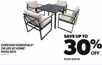 Real Canadian Superstore EVERYDAY ESSENTIALS™ OR LIFE AT HOME™ PATIO SETS offer