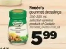 Real Canadian Superstore Renée's gourmet dressings offer