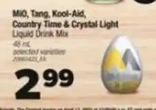 Real Canadian Superstore MIO, Tang, Kool-Aid, Country Time & Crystal Light Liquid Drink Mix offer