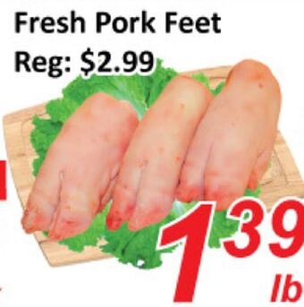 Seasons Foodmart Fresh pork feet offer