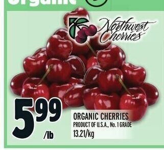 Metro ORGANIC CHERRIES offer