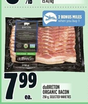 Metro duBRETON ORGANIC BACON 250 g offer