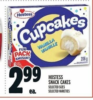 Metro HOSTESS SNACK CAKES offer