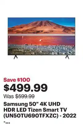 Best Buy Samsung 50 4k uhd hdr led tizen smart tv (un50tu690tfxzc) - 2022 - only at best buy offer