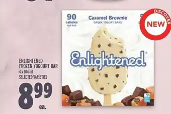 Metro ENLIGHTENED FROZEN YOGOURT BAR 4x 104 ml SELECTED VARIETIES offer