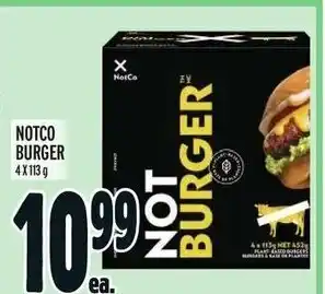Metro NOTCO BURGER 4X113g offer