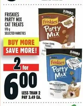 Metro FRISKIES PARTY MIX CAT TREATS 170 g offer